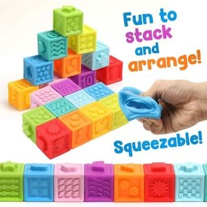 NWOT soft stacking baby blocks